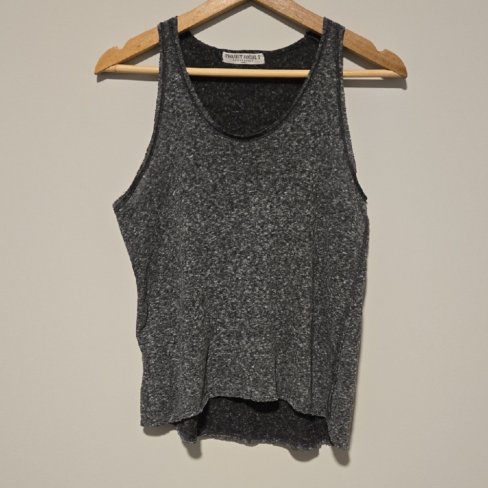 Free If Liked With A Purchased Project Social T Charcoal Heather Scoop Neck Tank